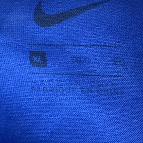 Nike Baseball Pullover Boy's Size XL Royal Blue/White Wind Resistant - Picture 5 of 7